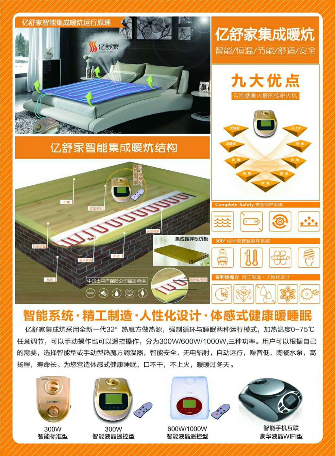 亿舒家智能水暖毯，水暖床垫